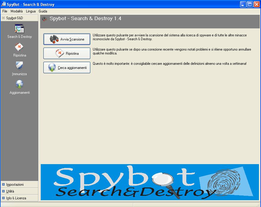 Immagine di Spybot- Search and destroy! 1.6